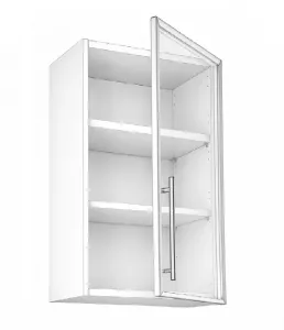 Horní, s prosklenými dvířky, 450 mm