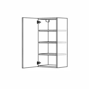 Horní policová skříňka s dvířky, 350 mm, výška 900 mm KuchyneNaNetu