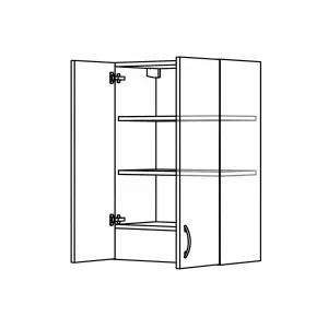 Horní skříňka pro digestoř, 900 mm, výška 720 mm KuchyneNaNetu