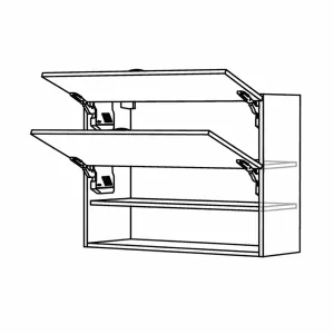 Horní skříňka s výklopem HK Aventos, 1000 mm, výška 720 mm KuchyneNaNetu
