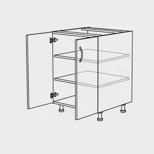 Spodní policová skříňka se 2 dvířky, 800 mm KuchyneNaNetu