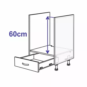 Spodní skříňka pro troubu se zásuvkou, 600 mm KuchyneNaNetu