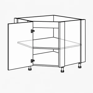 Spodní rohová skříňka, 900 mm KuchyneNaNetu