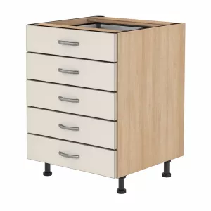 Spodní zásuvková skříňka, 700 mm, 5 zásuvek