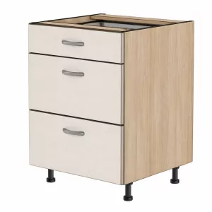 Ostrůvková spodní se 3 zásuvkami, 900 mm