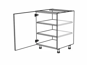 Spodní policová skříňka s dvířky, 450 mm KuchyneNaNetu