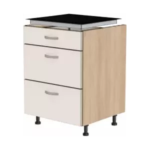 Spodní skříňka pro varnou desku 900 mm, 3 zásuvky Spodní skříňka pro varnou desku 900 mm, 3 zásuvky